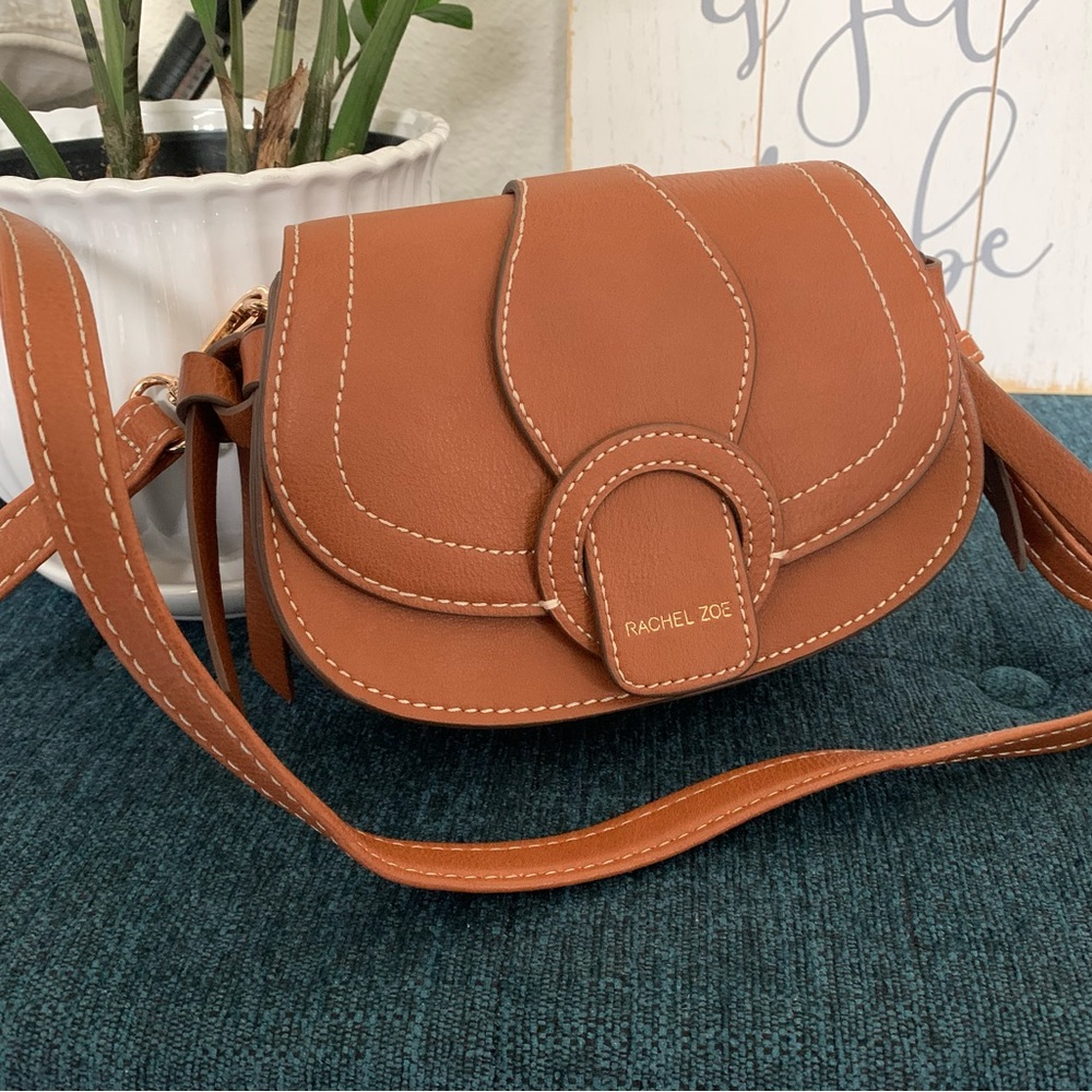 Rachel Zoe Brown Crossbody Belt Purse, Minor Pen Mark/Dirt Inside